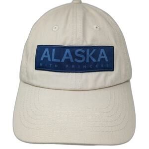 Princess Alaska Cruise Souvenir Baseball Cap Beige One Size Travel Ship Hat